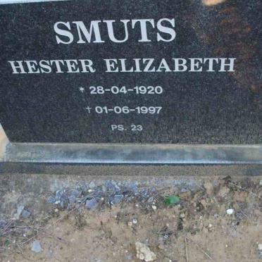 SMUTS Hester Elizabeth 1920-1997