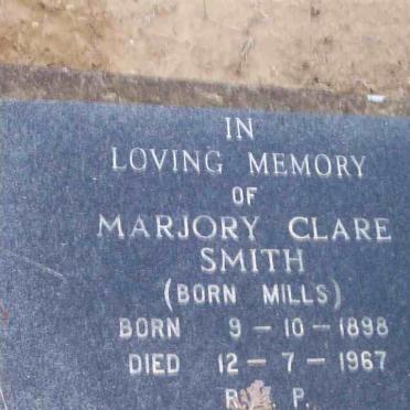 SMITH Marjory Clare nee MILLS 1898-1967