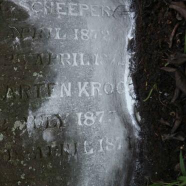 SCHEEPERS Cornelius Krog 186?-186? :: SCHEEPERS Cornelius Krog 1872-1872 :: KROG Cornelius Maarten 1873-1874