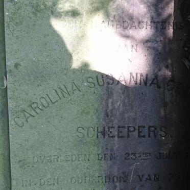 SCHEEPERS Carolina Susanna -188?