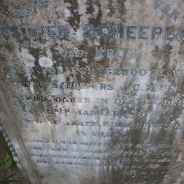 SCHEEPERS Esther nee KROG -1892