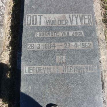 VYVER Dot, van der 1894-1962