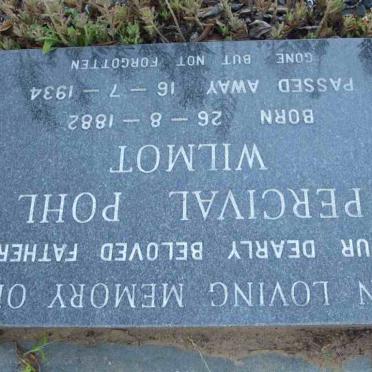 WILMOT Percival Pohl 1882-1934