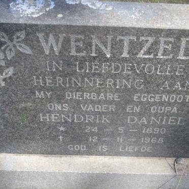 WENTZEL Hendrik Daniel 1890-1968