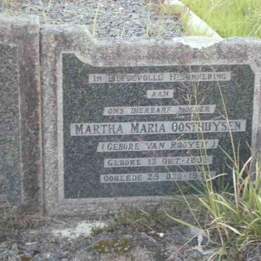 OOSTHUYSEN Martha Maria nee VAN ROOYEN 1893-1948