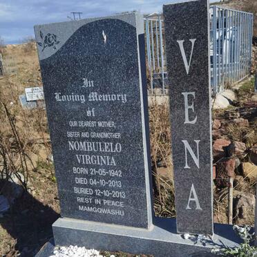 VENA Nombulelo Virginia 1942-2013