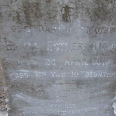 AMOS Charles Henry -1920 &amp; Emma Esther -1915 