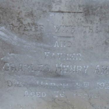 AMOS Charles Henry -1920 &amp; Emma Esther -1915 