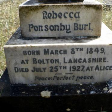 BURL Rebecca Ponsonby 1849-1927