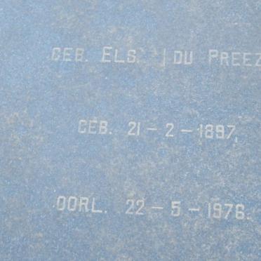 BOSCH Maria Clara Isabella previously DU PREEZ nee ELS 1897-1976