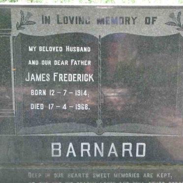 BARNARD James Frederick 1914-1968