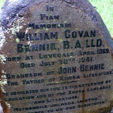 BENNIE William Govan -1941