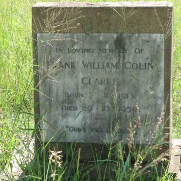 COLIN Frank William 1913-1950