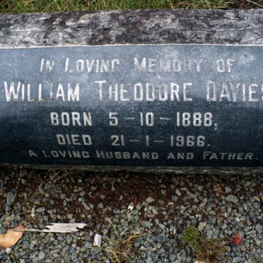 DAVIES William Theodore 1888-1966