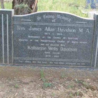 DAVIDSON James Allan 1877-1954 &amp; Katharine Wells TAYLOR 1878-1958