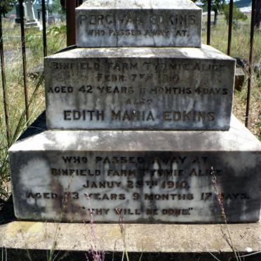 EDKINS Percival -1910 &amp; Edith Maria -1910