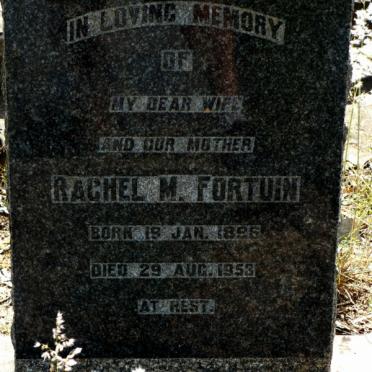 FORTUIN Rachel M. 1896-1953