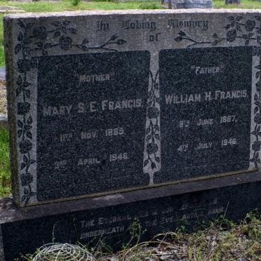 FRANCIS William H. 1867-1946 &amp; Mary S.E. 1865-1946