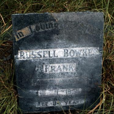 FRANK Russell Bowker -1958
