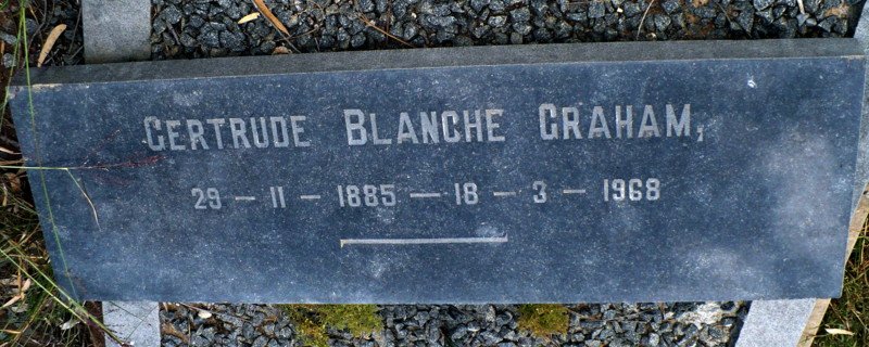 GRAHAM Gertrude Blanche 1885-1968