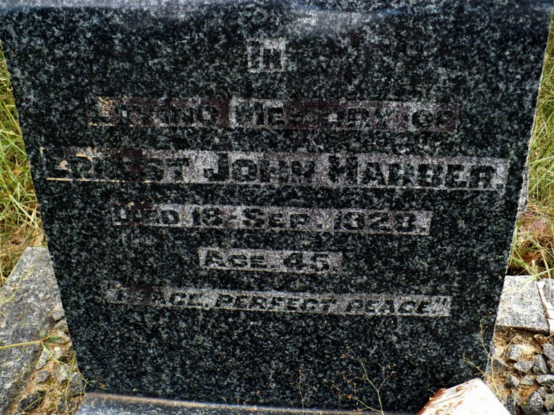 HARBER Ernest John - 1928