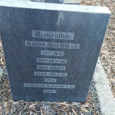 KERR Alastair James 1922-2010