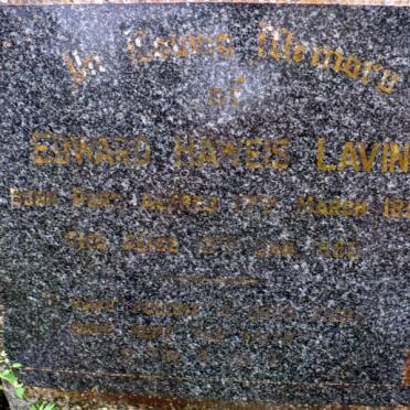 LAVIN Edward Haweis 1852-1950