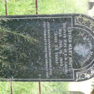 LAVIN Esther Mary nee KNOTT -1892
