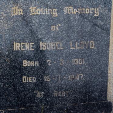 LLOYD Irene Isobel 1901-1947