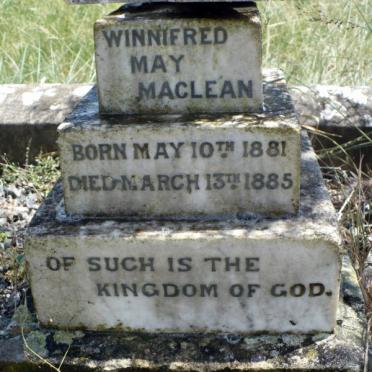 MACLEAN Winnifred May 1881-1885