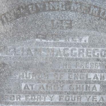 MACGREGOR William 1836-191? &amp; Harvey Eliza URQUHART 1840-1891