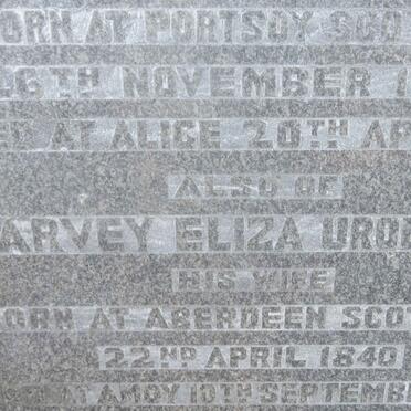 MACGREGOR William 1836-191? &amp; Harvey Eliza URQUHART 1840-1891