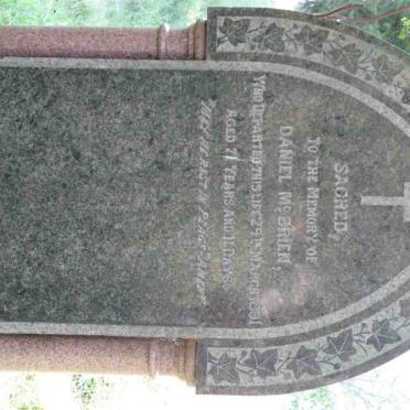 McBRIEN Daniel -1891