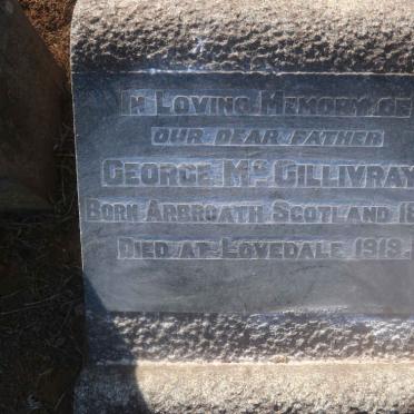 McGILLIVRAY George 1831-1919