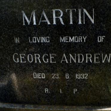 MARTIN George Andrew -1932