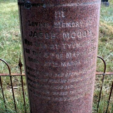 MOODY Jacob 1864-1896