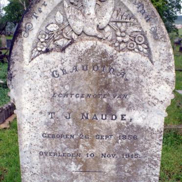 NAUDE Cloudina 1856-1915