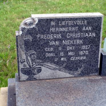 NIEKERK Frederik Christiaan, van 1927-1970
