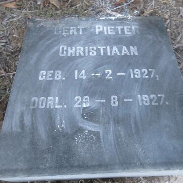 ODENDAAL Gert Pieter Christiaan 1927-1927