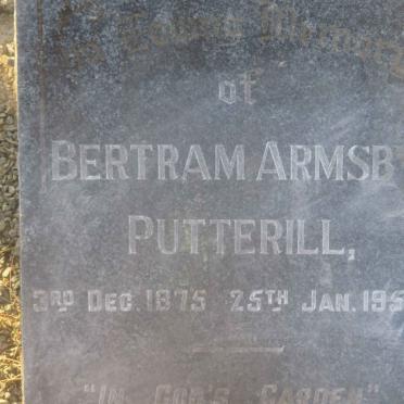 PUTTERILL Bertram Armsby 1875-1954