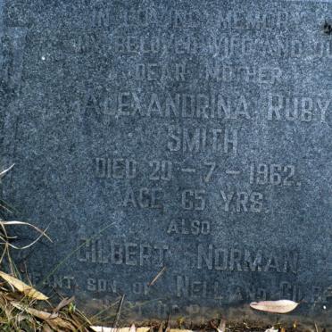 SMITH Alexandria Ruby -1962 :: ? Gilbert Norman