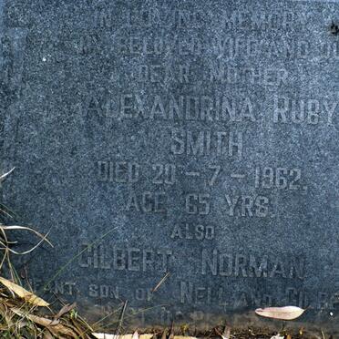 SMITH Alexandria Ruby -1962 :: ? Gilbert Norman