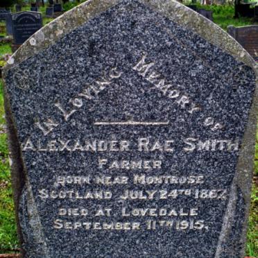 SMITH Alexander Rae 1867-1915