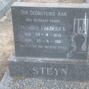 STEYN Jacobus Frederick 1876-1961
