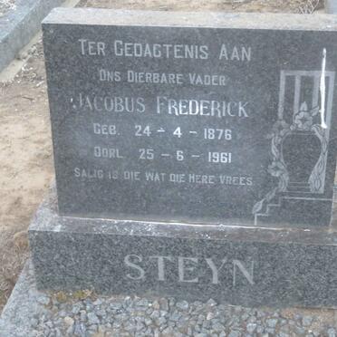 STEYN Jacobus Frederick 1876-1961