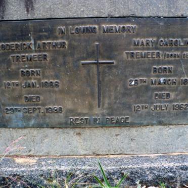 TREMEER Roderick Arthur 1886-1938 &amp; Mary Caroline SELBY  1890-1962