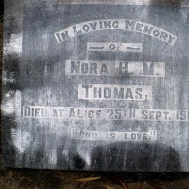 THOMAS Nora H.M. -1963