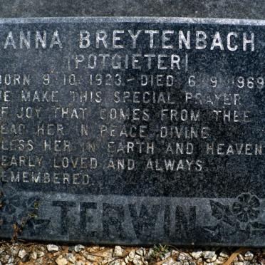 TERWIN Anna Breytenbach nee POTGIETER 1923-1969