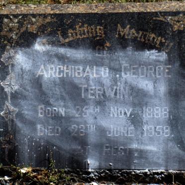 TERWIN Archibald George 1888-1959