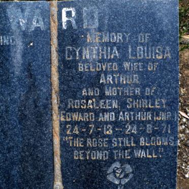 WARD Cynthia Louisa 1913-1971